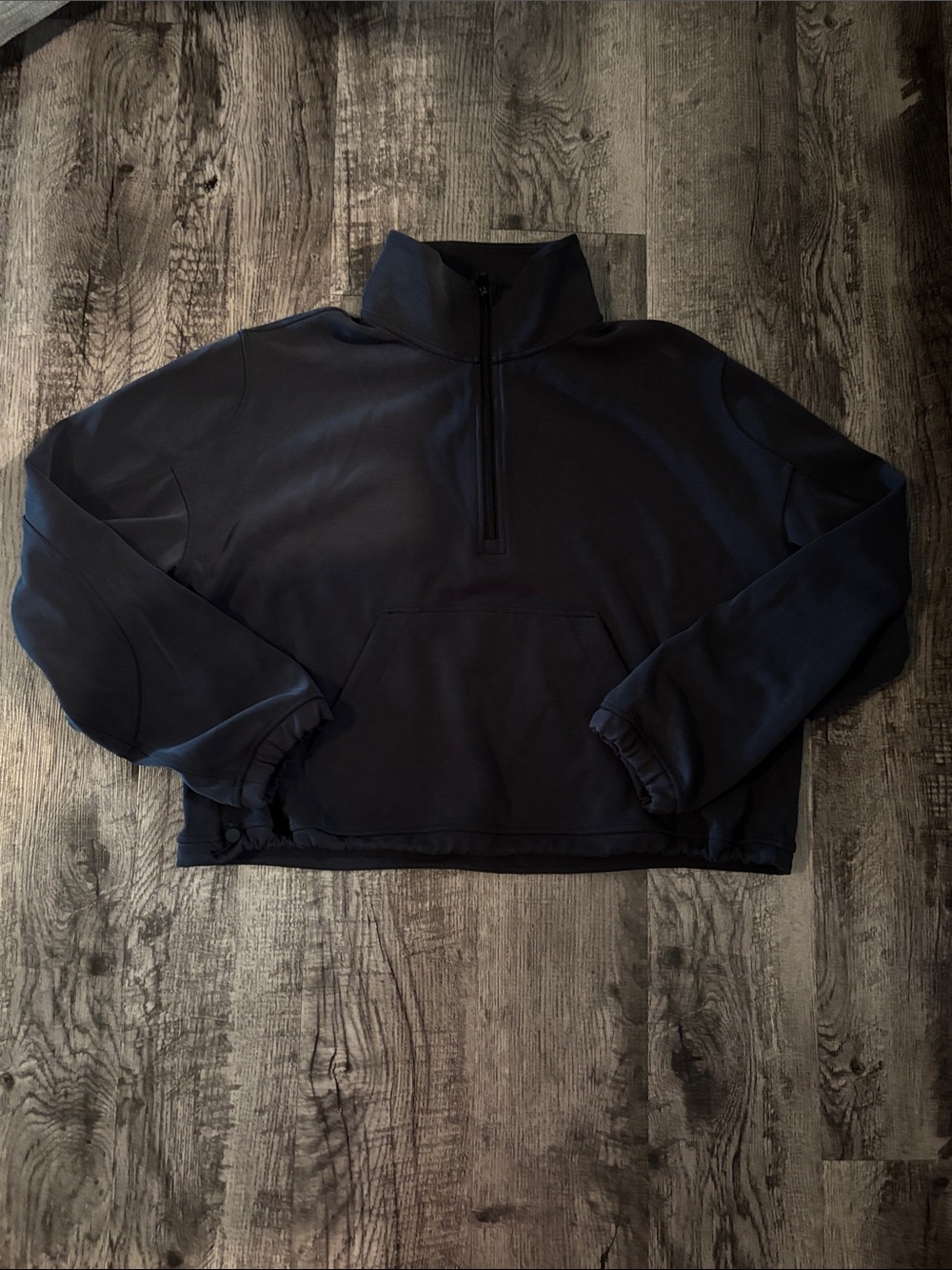 Lululemon SoftStreame Quarter Zip Sweatshirt - Black - Size 12